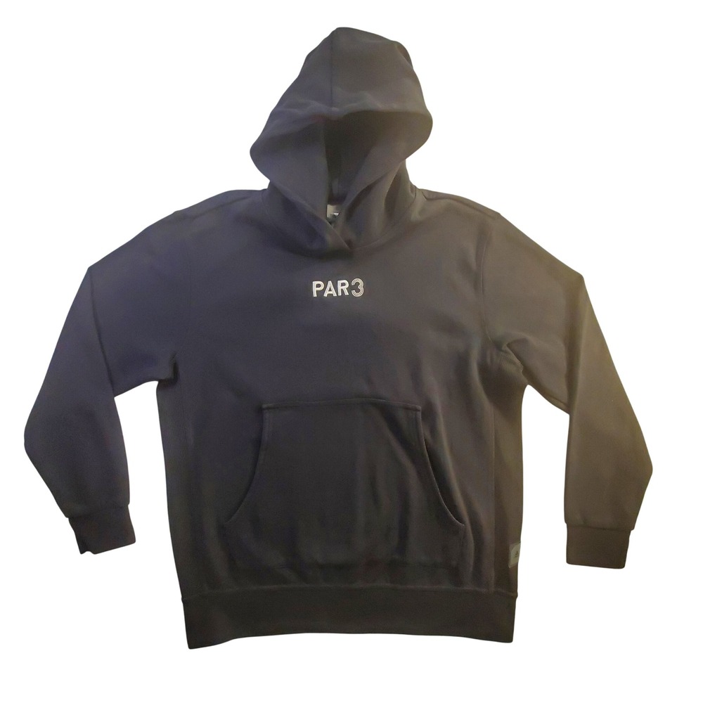 ADIDAS Par 3 Adicross Golf Hoodie Sweatshirt Mens Large Black Outdoor RARE